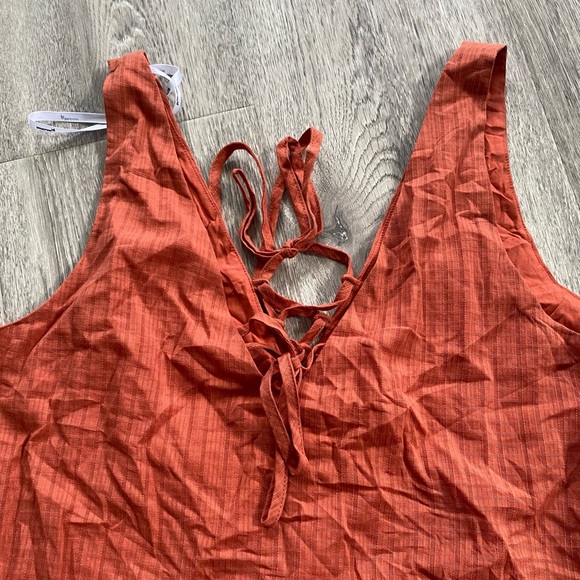 ❗️Last Price Drop❗️MINKPINK No Plans Reversible Dress In Terracotta - Picture 5 of 14